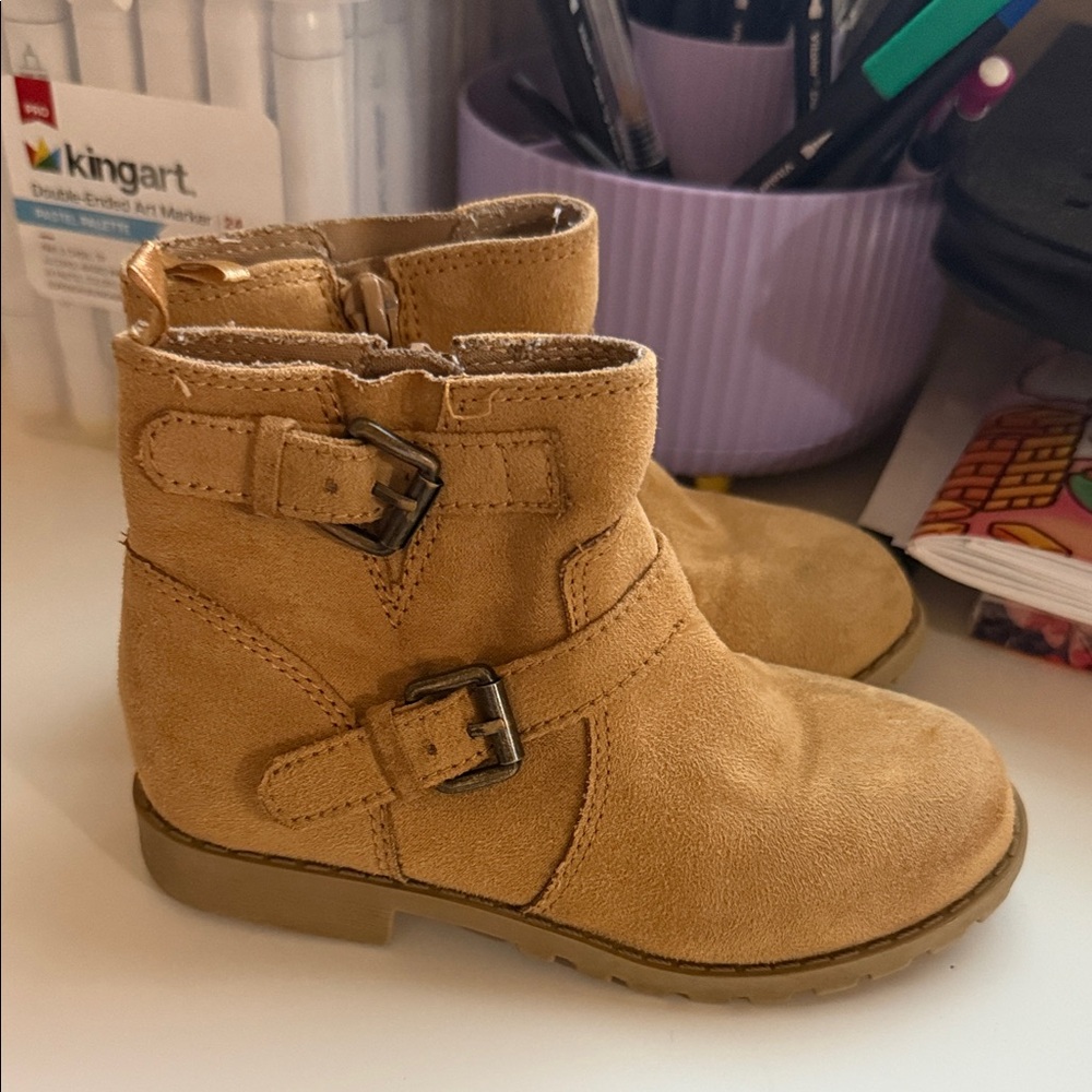 Old Navy Kids Brown Buckle Boots